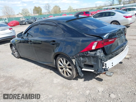 2014 Lexus IS 250 with VIN JTHCF1D20E5013076, listed as a IAAI auction lot 41987993 with 116,173 mi miles and . Bid and sale history available at DreamBid. Image 3.