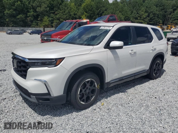 2025 Honda Pilot EX-L with VIN 5FNYG2H47SB000325, listed as a Copart auction lot 67941234 with 0 mi miles and Salvage Title. Bid and sale history available at carsss.com. Image 1.