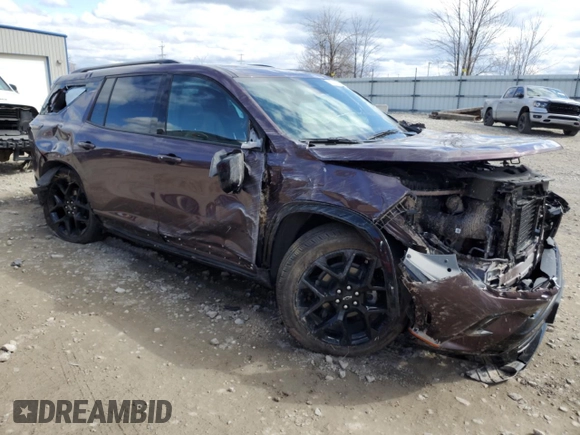 2024 Chevrolet Traverse AWD RS z VIN 1GNEVLKS1RJ198674, wystawiony jako Copart lot #52947305 z przebiegiem 10 550 mil mil oraz Szkoda całkowita • Salvage title. Historia ofert i sprzedaży dostępna na DreamBid. Obrazek 4.