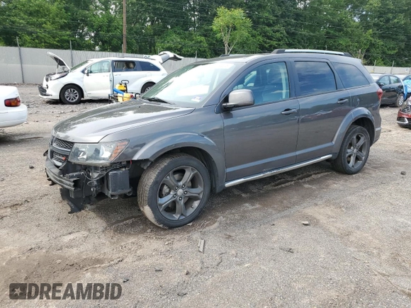 2015 Dodge Journey Crossroad with VIN 3C4PDDGG7FT676017, listed as a Copart auction lot 61740615 with 111,267 mi miles and Salvage title. Bid and sale history available at DreamBid. Image 1.