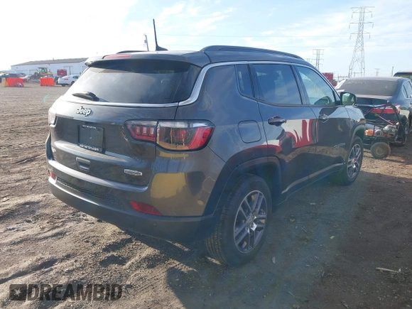 2020 Jeep Compass Altitude with VIN 3C4NJCBB0LT247013, listed as a IAAI auction lot 41821616 with 50,635 mi miles and . Bid and sale history available at carsss.com. Image 4.