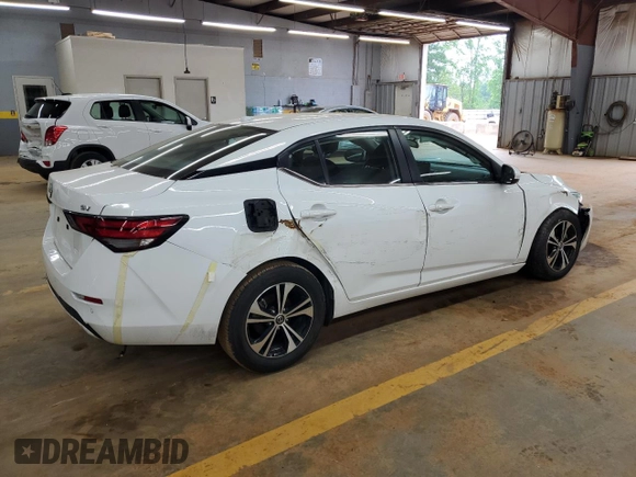 2023 Nissan Sentra SV with VIN 3N1AB8CV4PY302012, listed as a Copart auction lot 54521645 with 38,646 mi miles and Salvage Title. Bid and sale history available at DreamBid. Image 3.
