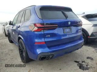 2024 BMW X5 M60i with VIN 5UX33EU08R9T28706, listed as a Copart auction lot 75655144 with 0 mi miles and Non Repairable. Bid and sale history available at carsss.com. Image 2.