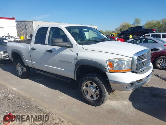 2006 Dodge 2500 SLT with VIN 1D7KS28C56J140678, listed as a IAAI auction lot 42027518 with 241,266 mi miles. Bid and sale history available at carsss.com. Image 1.