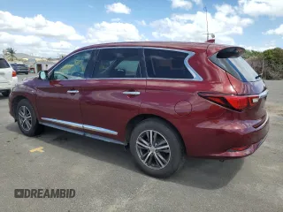 2019 Infiniti QX60 Luxe with VIN 5N1DL0MN3KC507048, listed as a Copart auction lot 47633885 with 20,743 mi miles and Salvage Title. Bid and sale history available at DreamBid. Image 2.