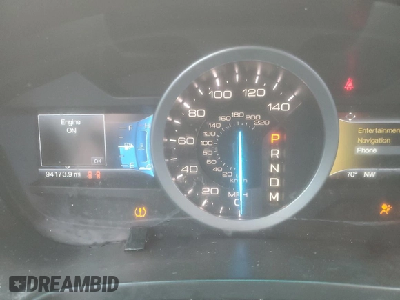 2015 Ford Explorer XLT with VIN 1FM5K7D83FGB73208, listed as a Copart auction lot 50003555 with 94,173 mi miles and Salvage Title. Bid and sale history available at carsss.com. Image 9.