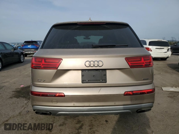 2018 Audi Q7 Premium with VIN WA1AHAF70JD025685, listed as a Copart auction lot 54544195 with 63,801 mi miles and Salvage title. Bid and sale history available at DreamBid. Image 6.