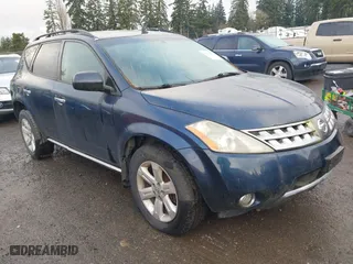 2006 Nissan Murano SL with VIN JN8AZ08W86W535607, listed as a IAAI auction lot 41754643 with 172,691 mi miles. Bid and sale history available at carsss.com. Image 1.