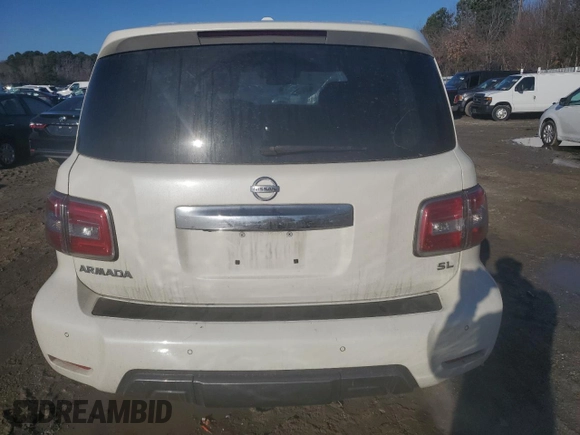 2020 Nissan Armada SL with VIN JN8AY2ND9L9109193, listed as a Copart auction lot 46491855 with 73,564 mi miles and Salvage Title. Bid and sale history available at carsss.com. Image 6.