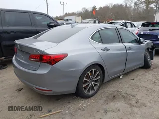 2015 Acura TLX V6 Tech with VIN 19UUB3F58FA005919, listed as a IAAI auction lot 41245647 with 110,505 mi miles. Bid and sale history available at carsss.com. Image 4.
