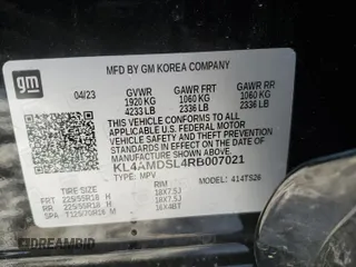 2024 Buick Encore GX Sport Touring with VIN KL4AMDSL4RB007021, listed as a Copart auction lot 87634275 with 14,240 mi miles and Salvage Title. Bid and sale history available at DreamBid. Image 13.