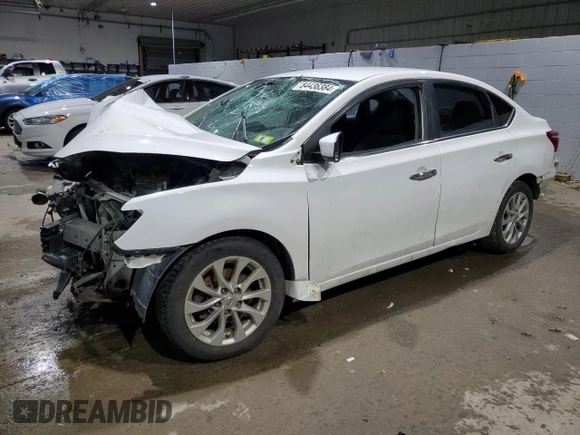 2019 Nissan Sentra SV with VIN 3N1AB7AP6KY299329, listed as a Copart auction lot 84436384 with Not Provided miles and Salvage Title. Bid and sale history available at carsss.com. Image 1.