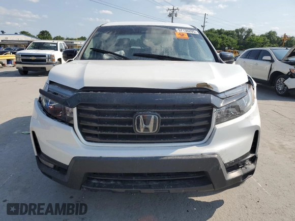 2021 Honda Ridgeline Sport with VIN 5FPYK3F18MB009882, listed as a Copart auction lot 57136205 with 43,549 mi miles and Salvage title. Bid and sale history available at DreamBid. Image 5.