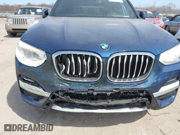 2020 BMW X3 xDrive30i with VIN 5UXTY5C08LLT39041, listed as a IAAI auction lot 42048396 with 52,757 mi miles and . Bid and sale history available at DreamBid. Image 6.
