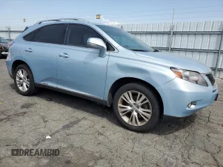 2010 Lexus RX 450h with VIN JTJBC1BA6A2401048, listed as a Copart auction lot 65098785 with 187,949 mi miles and Clean title. Bid and sale history available at DreamBid. Image 4.