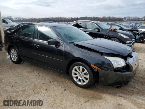 2009 Mercury Milan with VIN 3MEHM07Z59R615067, listed as a Copart auction lot 44774635 with 181,177 mi miles and Salvage title. Bid and sale history available at DreamBid. Image 4.