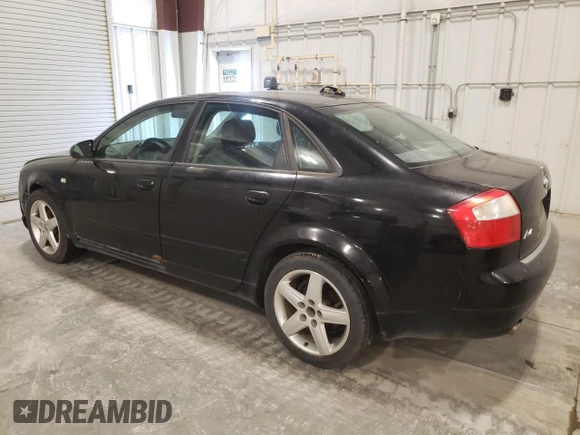 2004 Audi A4 1.8T with VIN WAULC68E44A145482, listed as a Copart auction lot 67842544 with 126,378 mi miles and Non Repairable. Bid and sale history available at carsss.com. Image 2.