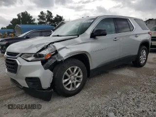 2020 Chevrolet Traverse LS with VIN 1GNEVFKW9LJ224370, listed as a Copart auction lot 60938165 with 129,191 mi miles and Clean title. Bid and sale history available at DreamBid. Image 1.