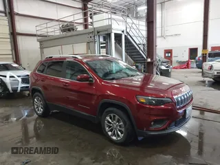 2019 Jeep Cherokee Latitude Plus with VIN 1C4PJMLN5KD142723, listed as a IAAI auction lot 42624765 with 85,750 mi miles and . Bid and sale history available at DreamBid. Image 1.