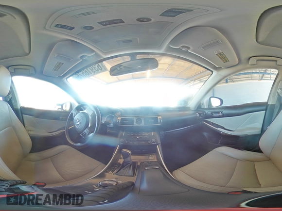 2014 Lexus IS 250 with VIN JTHBF1D29E5001908, listed as a Copart auction lot 63916575 with 225,674 mi miles and Salvage title. Bid and sale history available at DreamBid. Image 14.