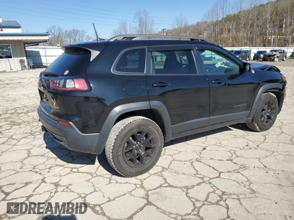 2021 Jeep Cherokee Trailhawk with VIN 1C4PJMBX6MD110109, listed as a Copart auction lot 45343445 with 93,124 mi miles and Salvage title. Bid and sale history available at DreamBid. Image 3.