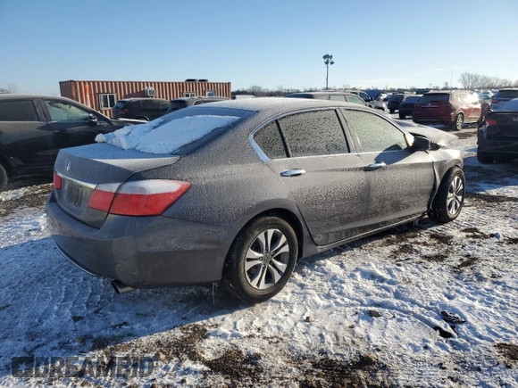 2015 Honda Accord Sedan LX with VIN 1HGCR2F30FA108610, listed as a Copart auction lot 46317315 with Not Provided miles and Salvage Title. Bid and sale history available at carsss.com. Image 3.