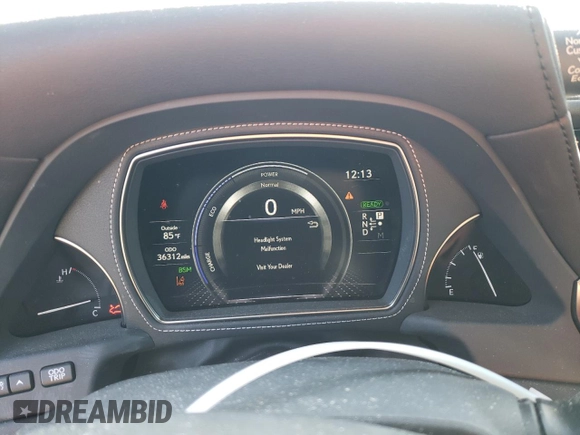 2018 Lexus LS with VIN JTHBYLFF1J5000266, listed as a Copart auction lot 77130624 with 36,312 mi miles and Salvage title. Bid and sale history available at DreamBid. Image 9.