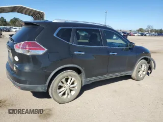 2016 Nissan Rogue SV with VIN KNMAT2MV8GP643775, listed as a Copart auction lot 47110385 with 114,330 mi miles and Salvage Title. Bid and sale history available at carsss.com. Image 3.