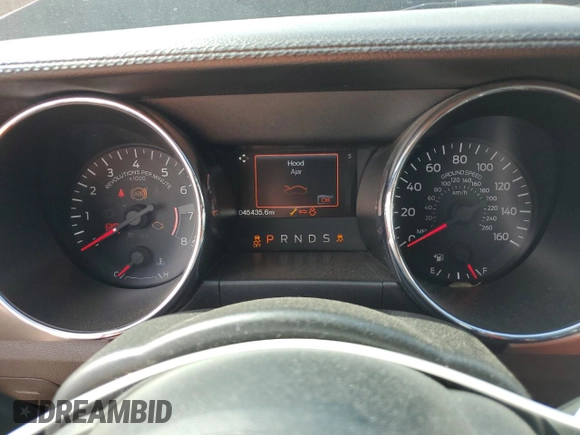 2016 Ford Mustang GT with VIN 1FA6P8CFXG5215179, listed as a Copart auction lot 52241445 with 45,435 mi miles and Salvage Title. Bid and sale history available at carsss.com. Image 9.