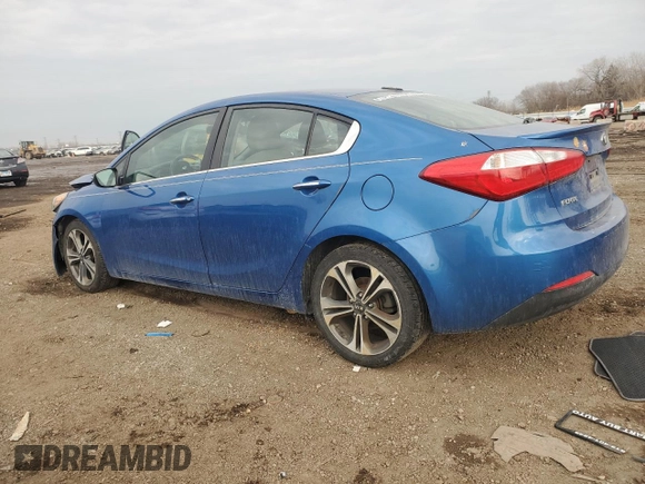 2015 Kia Forte EX with VIN KNAFX4A85F5304855, listed as a Copart auction lot 47529725 with 105,489 mi miles and Salvage Title. Bid and sale history available at carsss.com. Image 2.