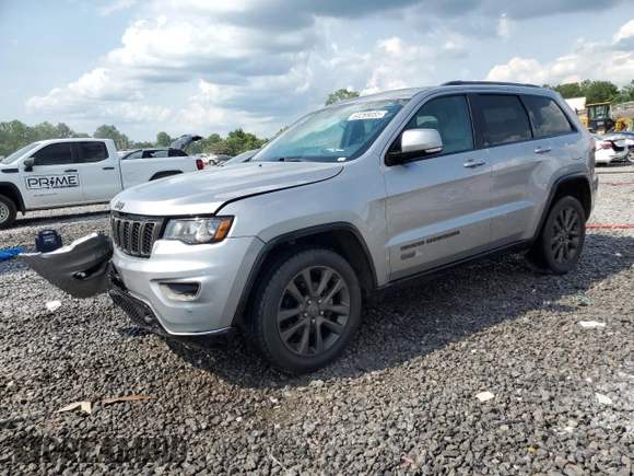2016 Jeep Grand Cherokee Limited 75th Anniversary with VIN 1C4RJEBG5GC369618, listed as a Copart auction lot 60269055 with 83,494 mi miles and Salvage title. Bid and sale history available at DreamBid. Image 1.