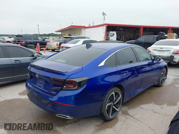 2021 Honda Accord Sport with VIN 1HGCV2F37MA012790, listed as a IAAI auction lot 42442287 with 14,955 mi miles and . Bid and sale history available at DreamBid. Image 4.