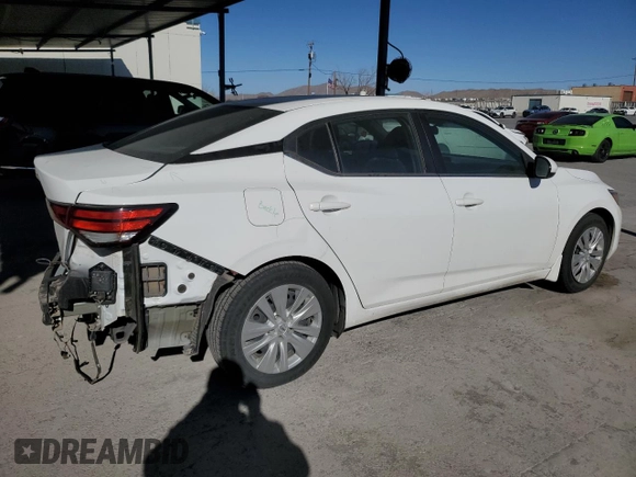 2020 Nissan Sentra S with VIN 3N1AB8BV3LY253221, listed as a Copart auction lot 87186584 with 41,380 mi miles and Salvage Title. Bid and sale history available at DreamBid. Image 3.