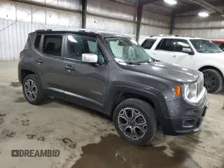 2017 Jeep Renegade Limited z VIN ZACCJBDB7HPE78018, wystawiony jako Copart lot #58027535 z przebiegiem 133 145 mil mil oraz Szkoda całkowita • Salvage title. Historia ofert i sprzedaży dostępna na DreamBid. Obrazek 4.