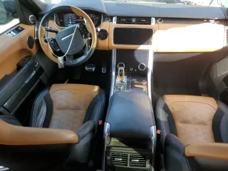 2020 Land Rover Range Rover Sport SVR with VIN SALWZ2RE2LA742059, listed as a Copart auction lot 75480074 with 44,586 mi miles and Salvage Title. Bid and sale history available at carsss.com. Image 8.