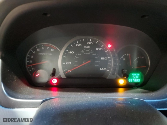 2005 Honda Pilot EX-L with NAVI with VIN 2HKYF18775H548533, listed as a Copart auction lot 48636845 with 267,889 mi miles and Salvage Title. Bid and sale history available at carsss.com. Image 9.