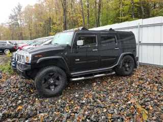 2004 Hummer H2 with VIN 5GRGN23U14H121880, listed as a Copart auction lot 75728834 with 123,989 mi miles and Clean Title. Bid and sale history available at carsss.com. Image 1.