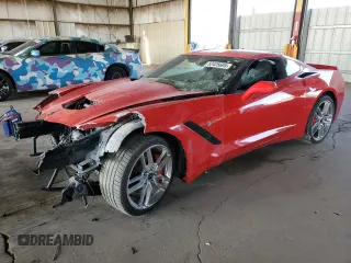 2015 Chevrolet Corvette 1LT with VIN 1G1YA2D73F5118809, listed as a Copart auction lot 52425605 with 0 mi miles and Salvage Title. Bid and sale history available at carsss.com. Image 1.