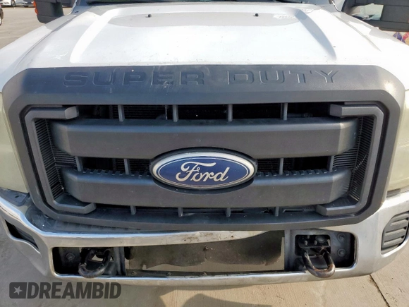 2011 Ford F-250 XL with VIN 1FT7X2A65BEB00318, listed as a Copart auction lot 60981655 with Not provided miles and Salvage title. Bid and sale history available at DreamBid. Image 12.
