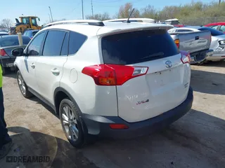 2013 Toyota RAV4 Limited with VIN 2T3DFREV6DW004791, listed as a IAAI auction lot 42021607 with 214,689 mi miles. Bid and sale history available at carsss.com. Image 3.