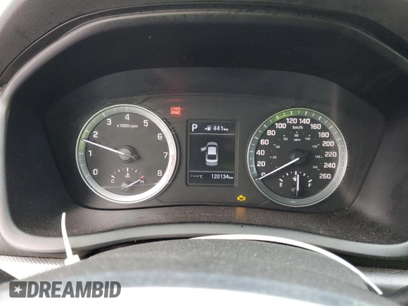 2019 Hyundai Sonata SEL with VIN 5NPE34AF0KH764377, listed as a Copart auction lot 41577035 with 120,134 mi miles and Salvage Title. Bid and sale history available at DreamBid. Image 9.
