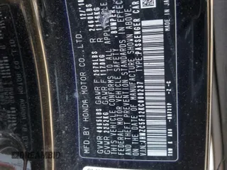 2019 Honda Clarity Plug-In Hybrid with VIN JHMZC5F12KC000237, listed as a Copart auction lot 74776494 with 0 mi miles and Salvage Title. Bid and sale history available at carsss.com. Image 13.