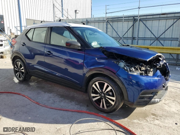 2018 Nissan Kicks SV with VIN 3N1CP5CU2JL535892, listed as a Copart auction lot 88709485 with 23,157 mi miles and Salvage Title. Bid and sale history available at carsss.com. Image 4.
