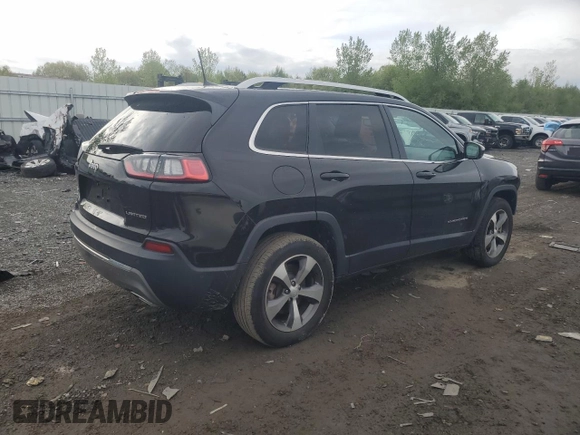 2021 Jeep Cherokee Limited with VIN 1C4PJMDX1MD206064, listed as a Copart auction lot 54877075 with 41,285 mi miles and Salvage title. Bid and sale history available at DreamBid. Image 3.