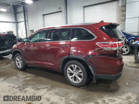 2014 Toyota Highlander XLE z VIN 5TDJKRFH4ES007652, wystawiony jako Copart lot #57761295 z przebiegiem 259 454 mil mil oraz Szkoda całkowita • Salvage title. Historia ofert i sprzedaży dostępna na DreamBid. Obrazek 2.