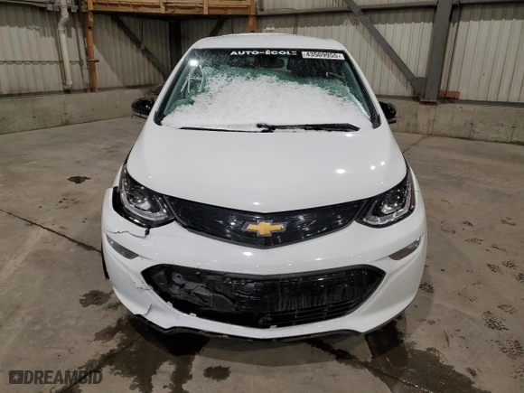 2021 Chevrolet Bolt EV LT with VIN 1G1FY6S0XM4101847, listed as a Copart auction lot 43509955 with 76,129 mi miles and Salvage Title. Bid and sale history available at carsss.com. Image 5.