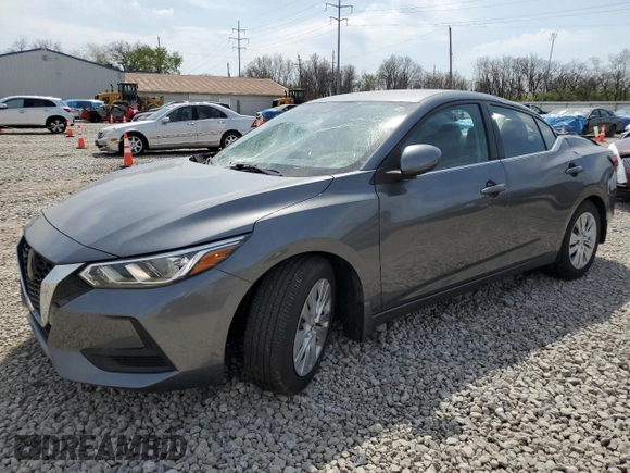 2020 Nissan Sentra S with VIN 3N1AB8BV5LY299889, listed as a Copart auction lot 52877605 with 8,971 mi miles and Salvage Title. Bid and sale history available at carsss.com. Image 1.