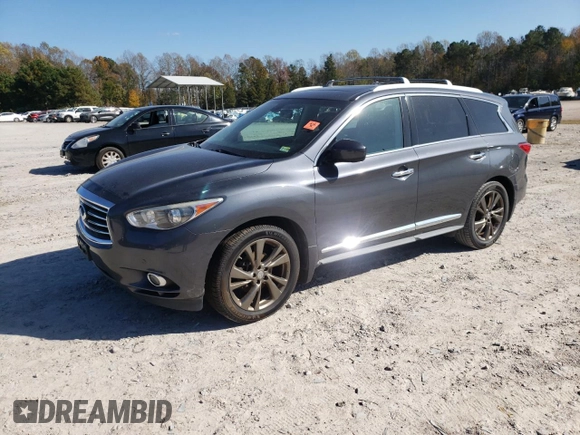 2013 Infiniti JX35 with VIN 5N1AL0MM1DC303488, listed as a Copart auction lot 78674144 with 173,200 mi miles and Salvage Title. Bid and sale history available at carsss.com. Image 1.