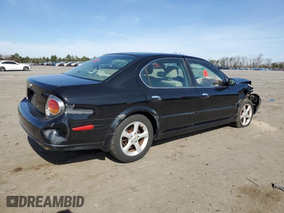 2002 Nissan Maxima GXE z VIN JN1DA31D92T409717, wystawiony jako Copart lot #49413035 z przebiegiem 90 697 mil mil oraz Szkoda całkowita • Salvage title. Historia ofert i sprzedaży dostępna na DreamBid. Obrazek 3.