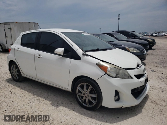 2012 Toyota Yaris L with VIN JTDKTUD36CD523080, listed as a Copart auction lot 77607654 with 134,041 mi miles and Clean Title. Bid and sale history available at carsss.com. Image 1.